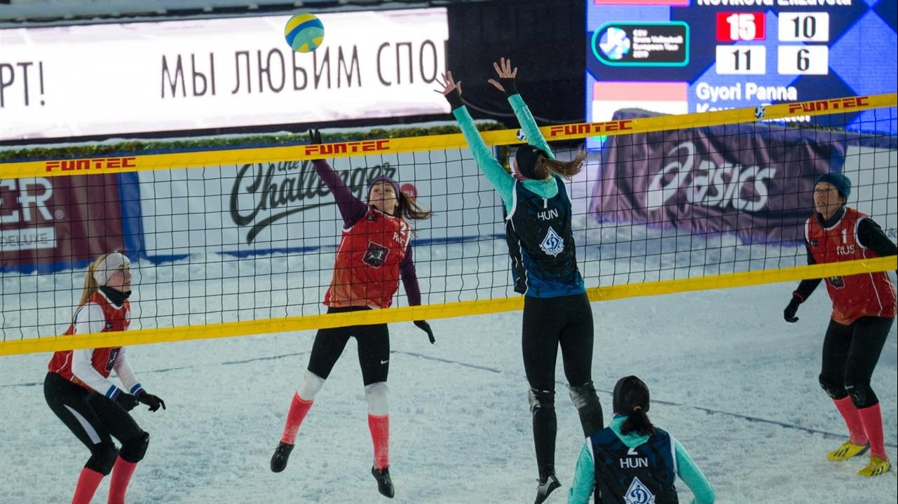 Kilencedik helyen zártak a magyar hóröplabdások Moszkvában